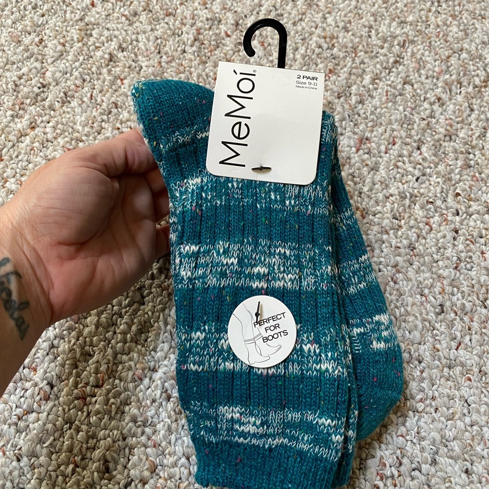 MeMoi boot socks size 9-11